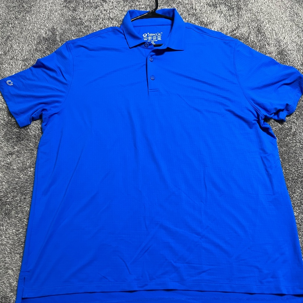 IBKUL Performance Men's Royal Blue Polo Shirt